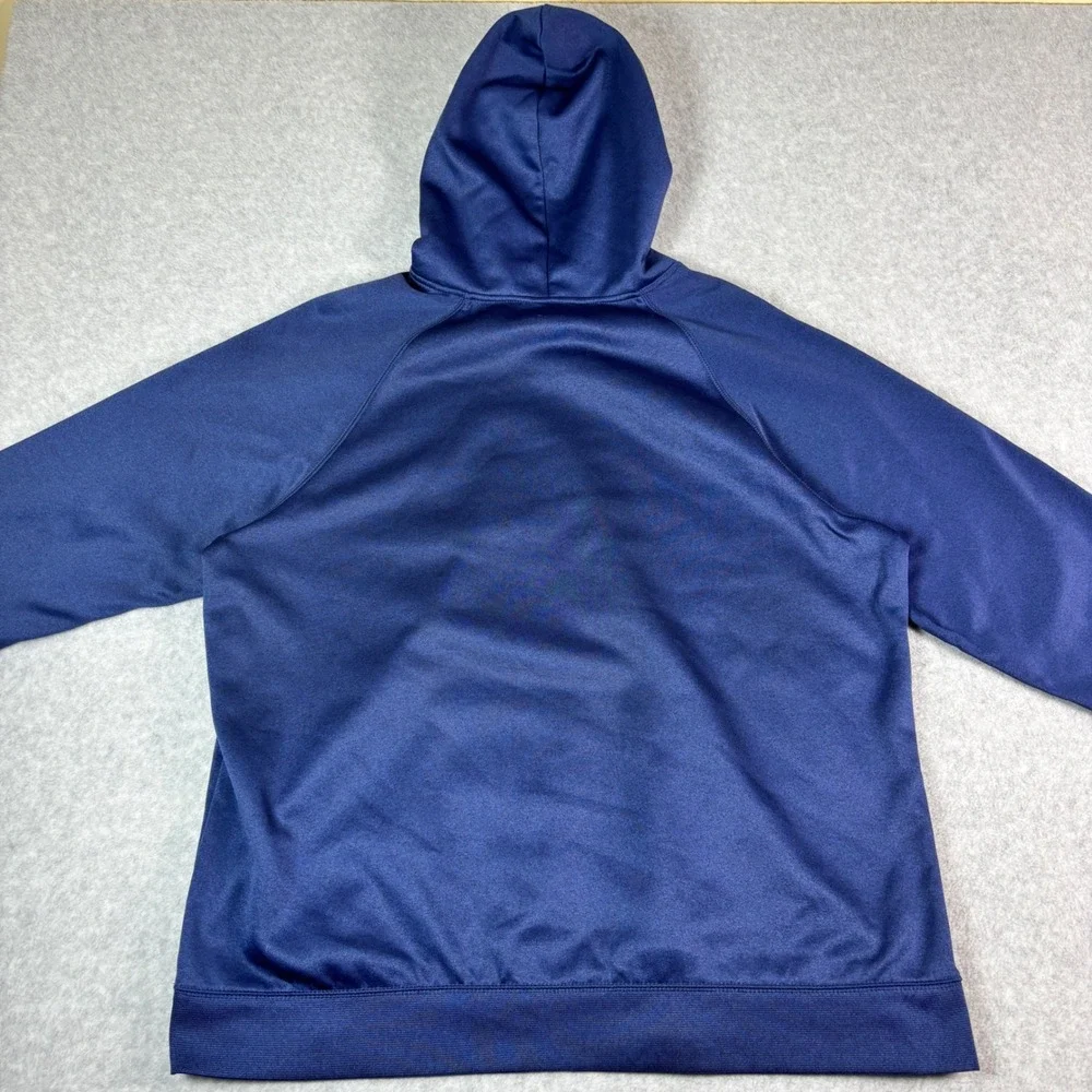 Tek Gear Training Mens XXL Navy Blue Performance Fleece Hoodie Sweatshirt Raglan